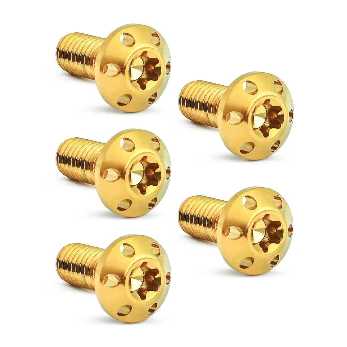 Arlen Ness Titanium Rotor Bolts Kits, Gold 2