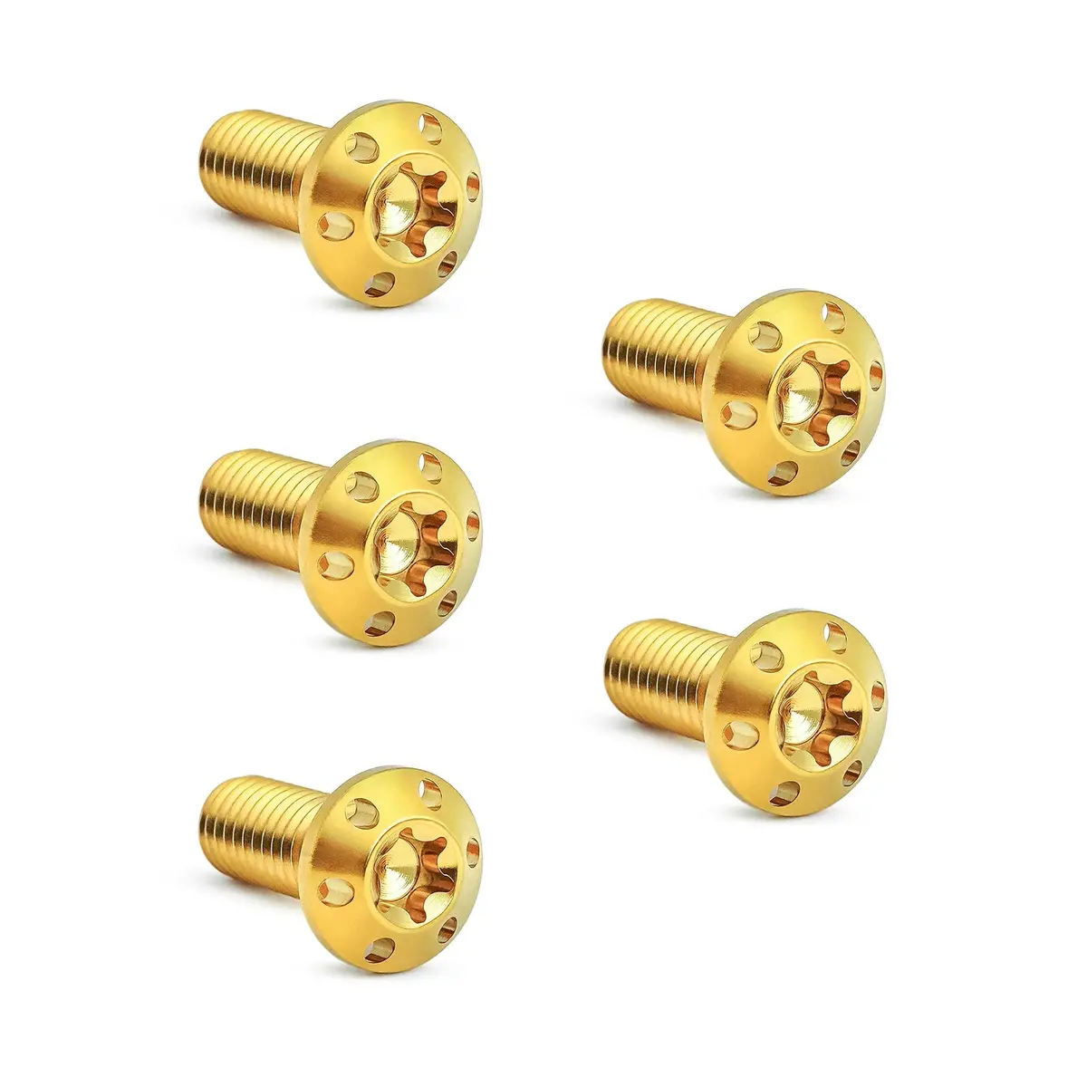 Arlen Ness Titanium Rotor Bolts Kits, Gold 1