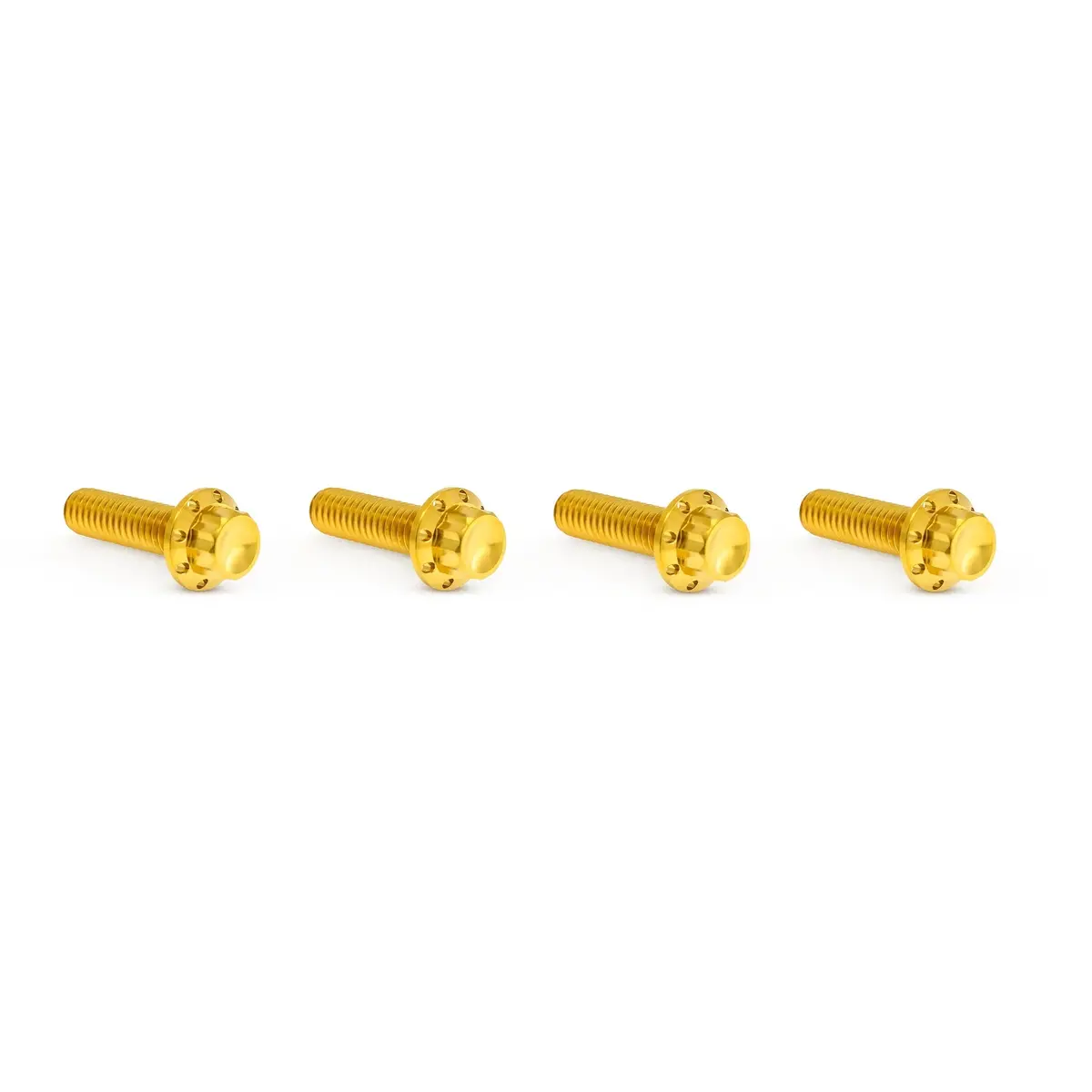 Arlen Ness Transmission Top Cover Titanium 12-Point Bolt Kits, Gold 2