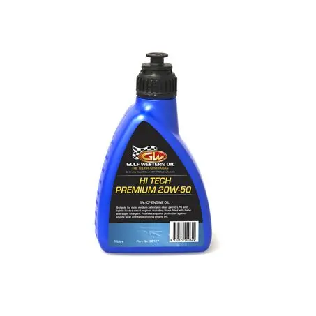 30127 - Gulf Western Hi-Tech Premium 20W-50 Engine Oil - 1L 1