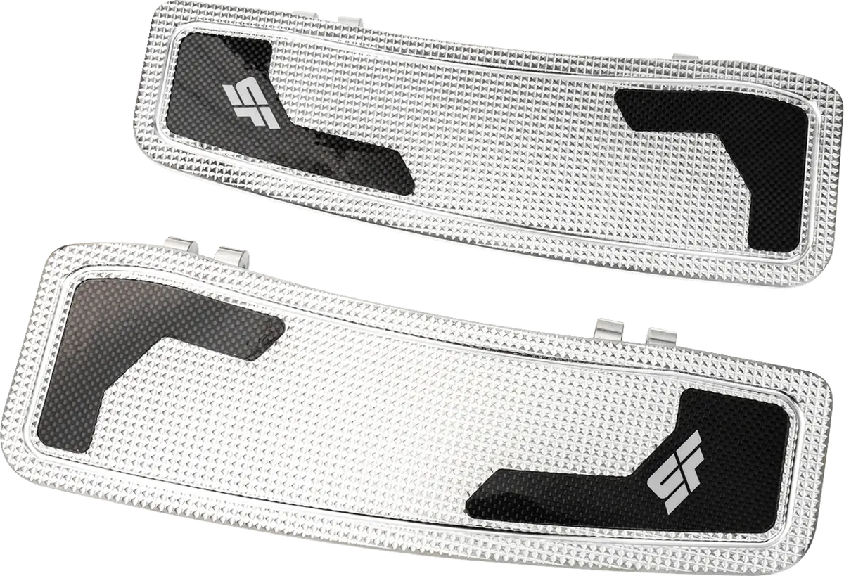 Slyfox Driver Floorboards - Black Polished - Touring Sf-905-00-2 1