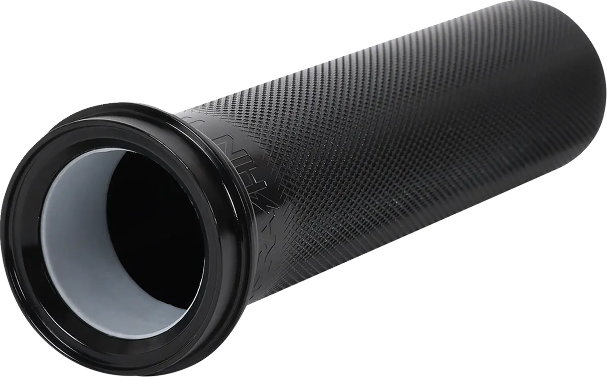 Thrashin Supply Co. Throttle Tube - Knurled - 1" - Tbw - Black Tsc-2704-1 1