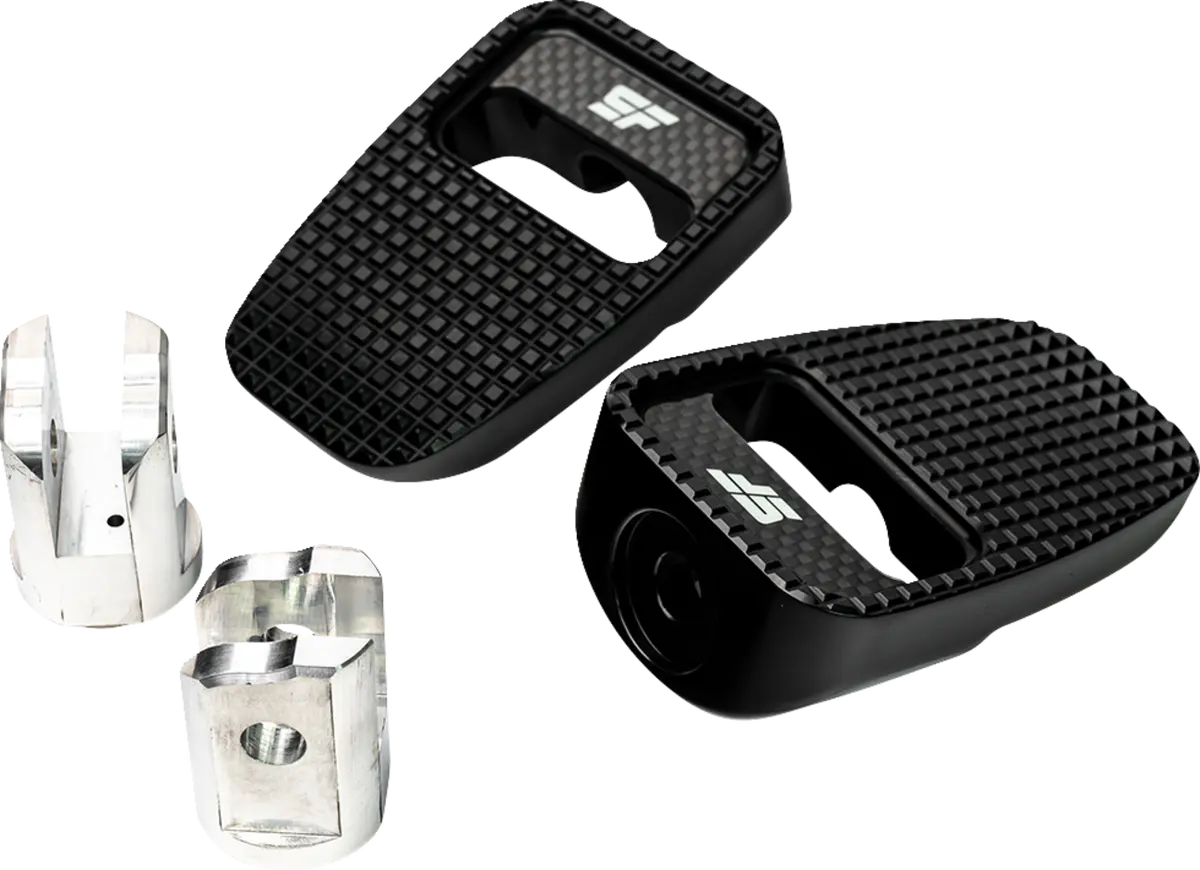 Slyfox Footpegs - Black Anodized - Front Sf-904-01-1 1