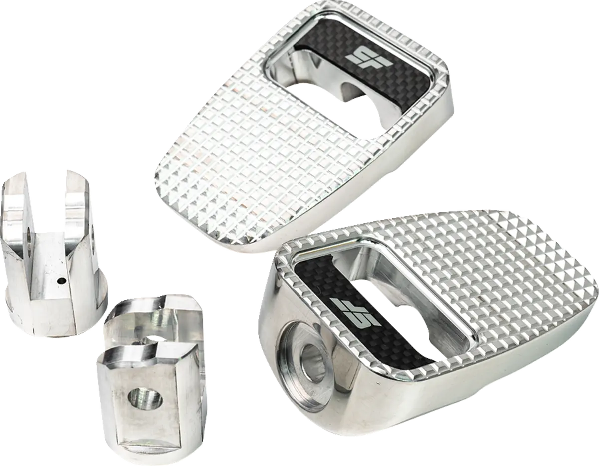 Slyfox Footpegs - Silver Polished - Front Sf-904-01-2 1