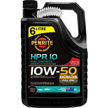 Penrite Hpr 10 Fully Synthetic 10W-50 6L Engine Oil - Hpr10006 1