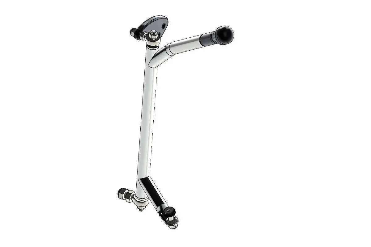 Motorsport Kz Incl Gear Lever Complete With Uniball&Supports Chromed 1