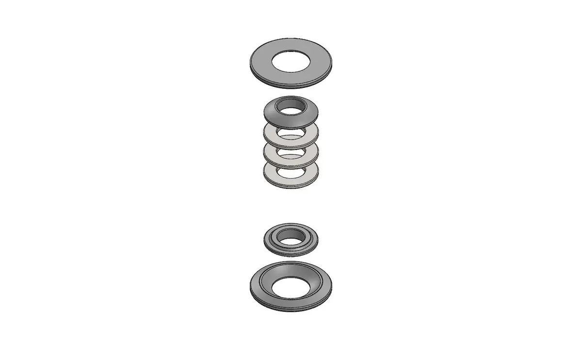Spacer Kit L=38Mm Ø 10Mm For Stub Axle 1