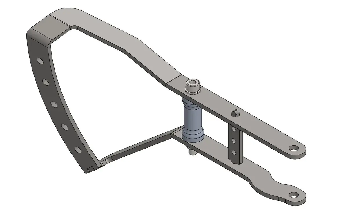 Iron Clutch Lever For Steering Hub Kz - Black 1