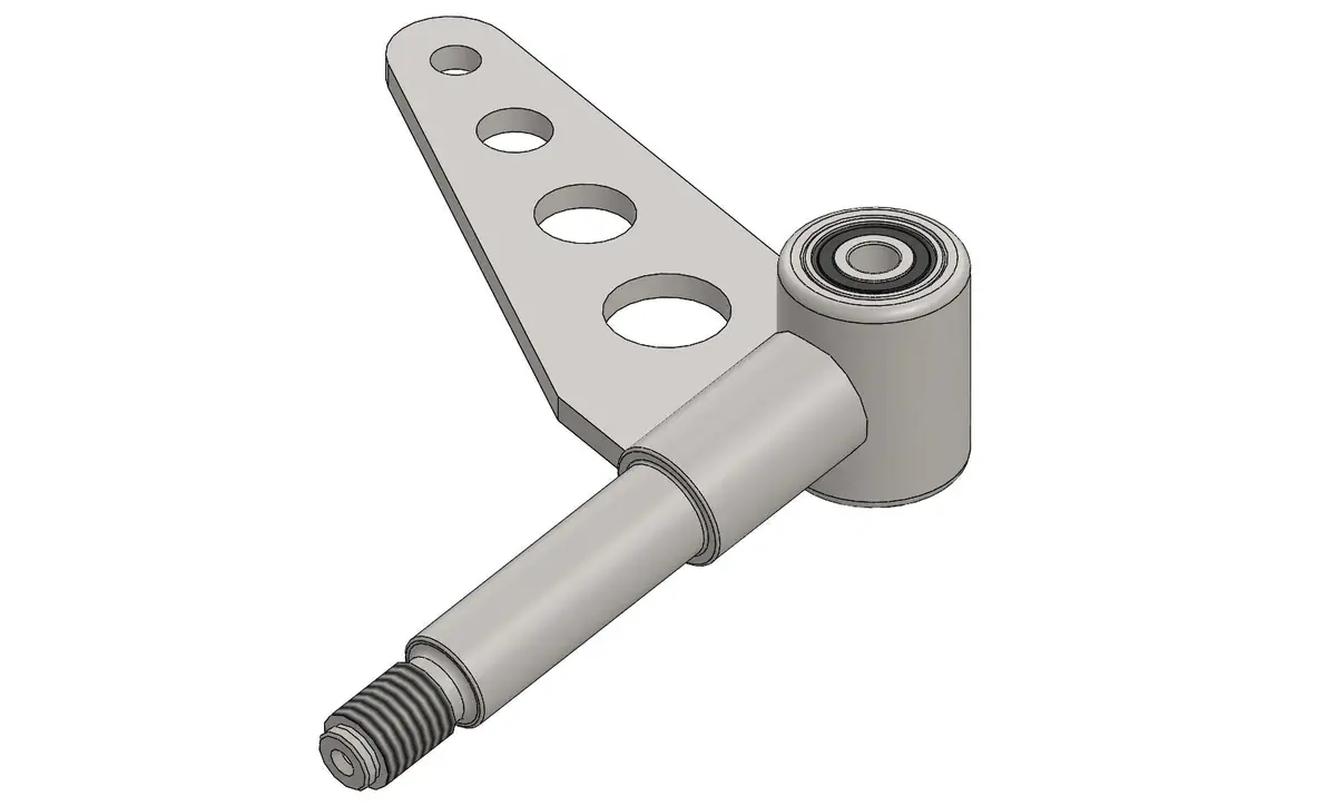 Welded Stub Axle For Delfino, With Short Pin Rh, 38Mm, 10.5° - Chromed Complete 1