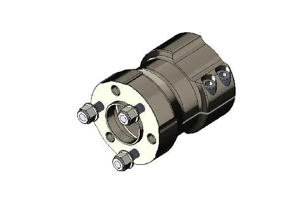 Rear Wheel Hub 50Mm Magnesium Complete, L=102Mm, Int.58Mm 1