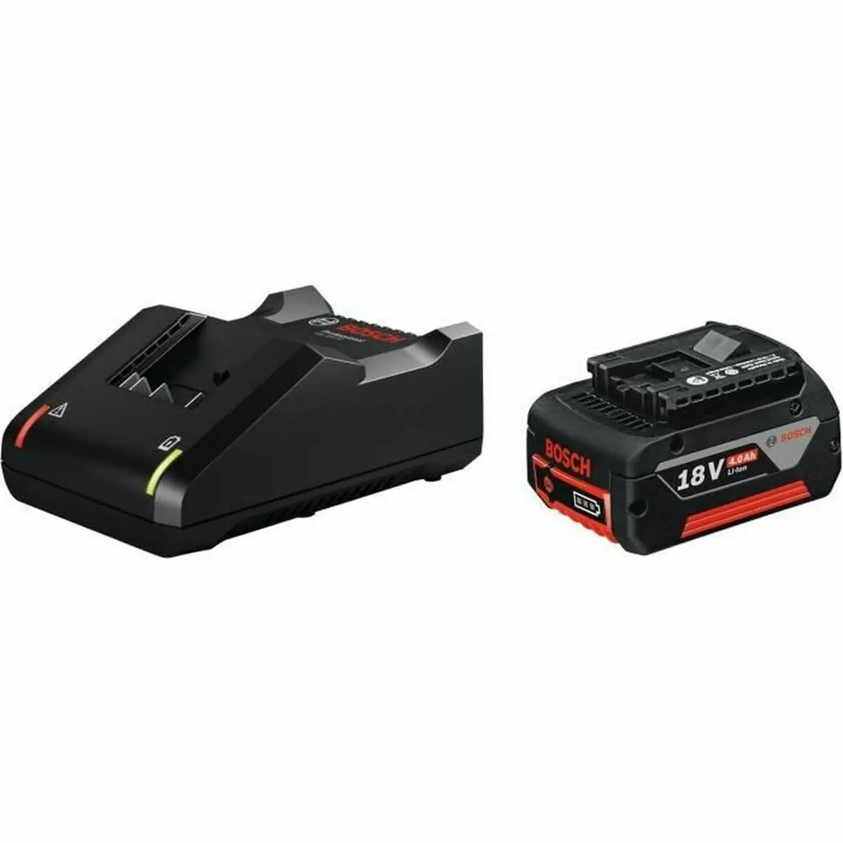 Conjunto De Carregador E Pilhas Recarregáveis Bosch 4 Ah 18 V 1
