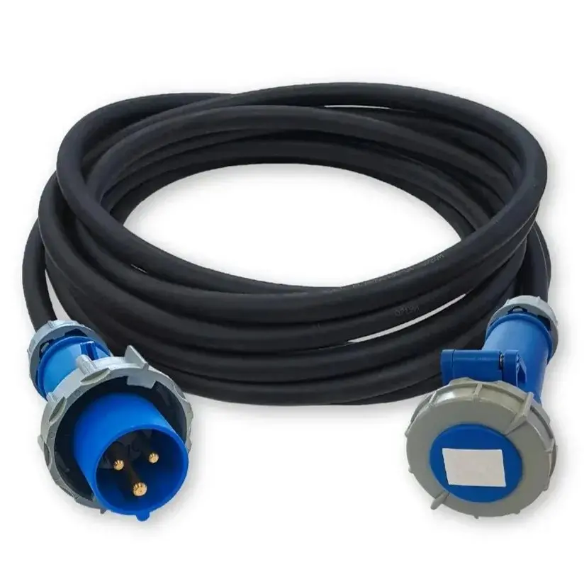 32 Amp Single Phase Extension Lead – Heavy Duty 6Mm² Cable, Cee 3-Pin Plug & Socket 1