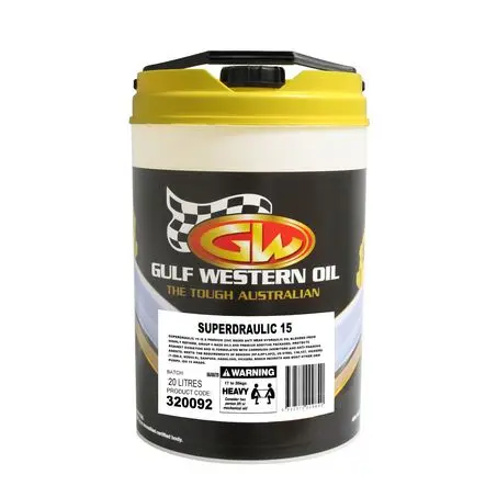 320092 - Gulf Western Superdraulic 15 Hydraulic Fluid - 20L 1