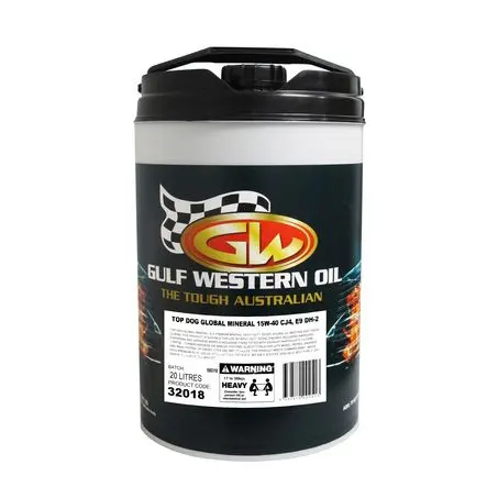 32018 - Gulf Western Top Dog Global Mineral 15W-40 Engine Oil - 20L 1