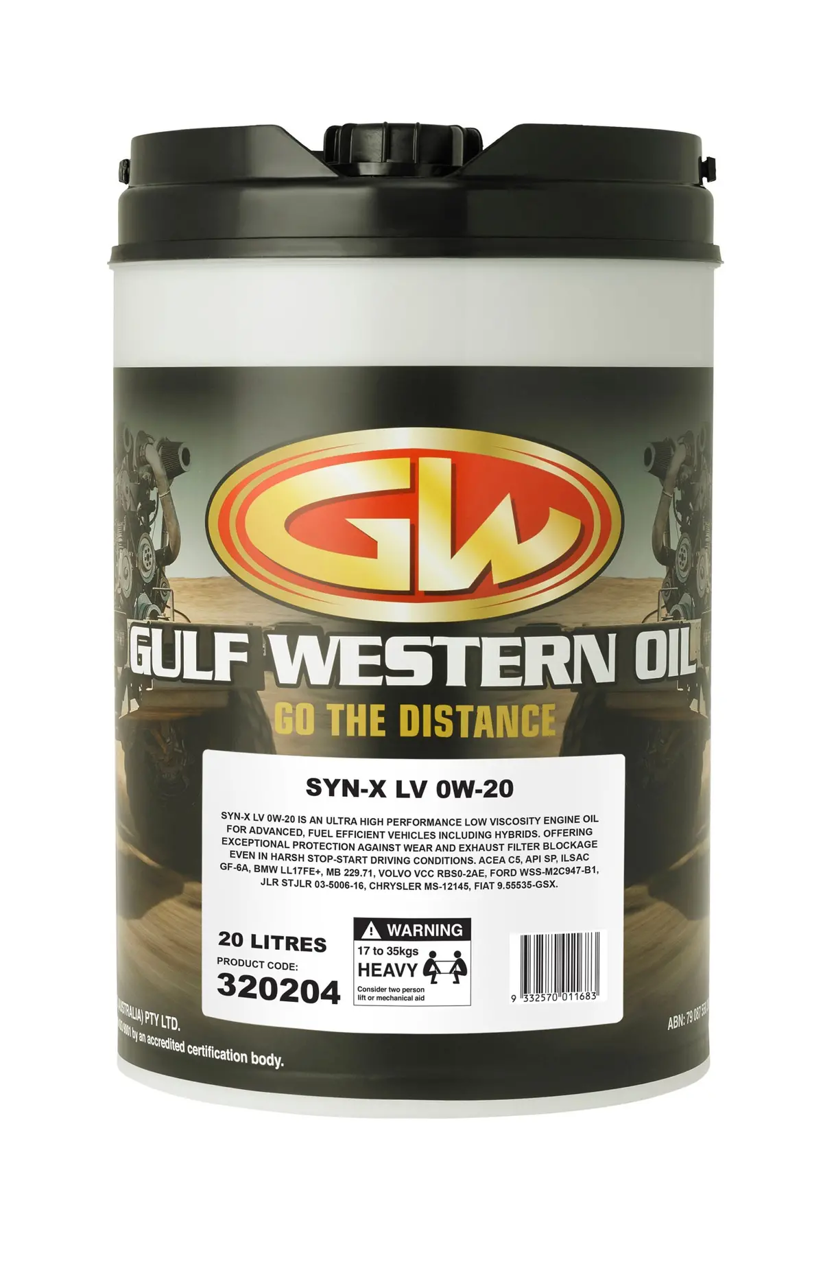 320204 - Gulf Western Syn-X Lv 0W-20 - 20L 1