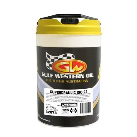 32078 - Gulf Western Superdraulic Iso 22 Hydraulic Fluid - 20L 1