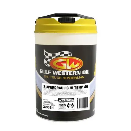 32081 - Gulf Western Super Hydraulic Hi-Temp Hydraulic Fluid - Hvi 46 - 20L 1