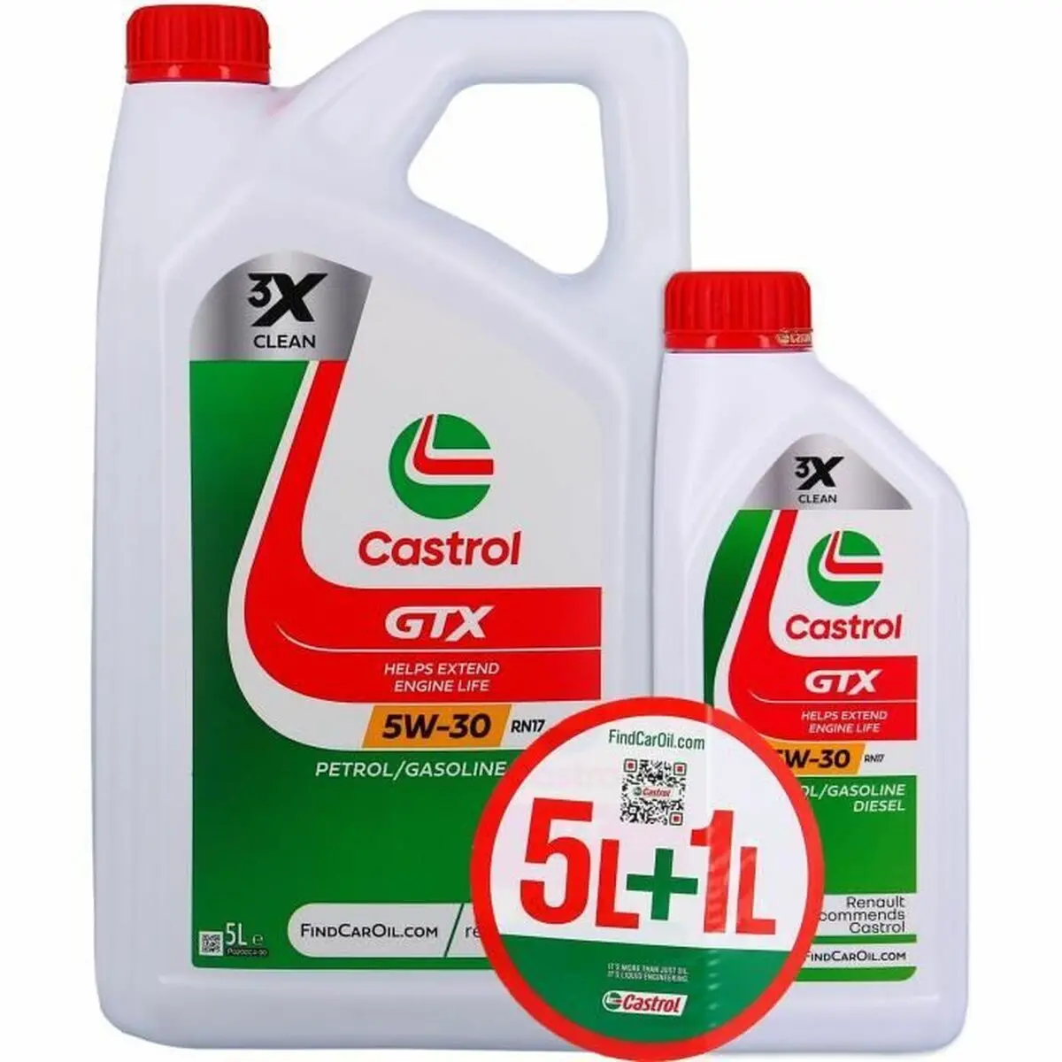 Óleo De Motor Para Automóveis Castrol Gtx 5W 30 6 L 1