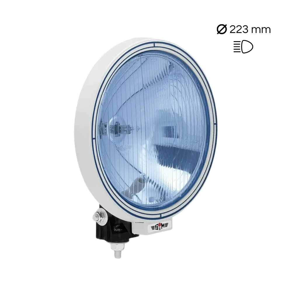 Farol Auxiliar De Longo Alcance Sim 3228 (Vidro Azul, Tipo Pencil) 1