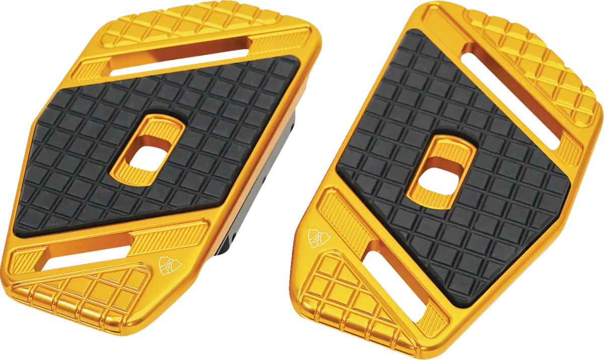 Arlen Ness Speedliner Passenger Floorboards - Gold 410-042 1