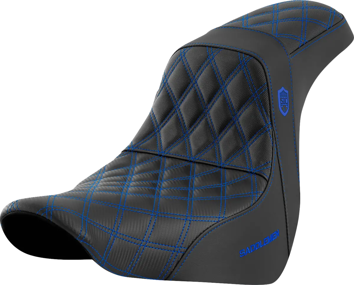 Saddlemen Pro Series Sdc Performance Seat - W/O Backrest - Blue Stitch - Fl/Fx (Sc81829blu) Softail 18-20 1