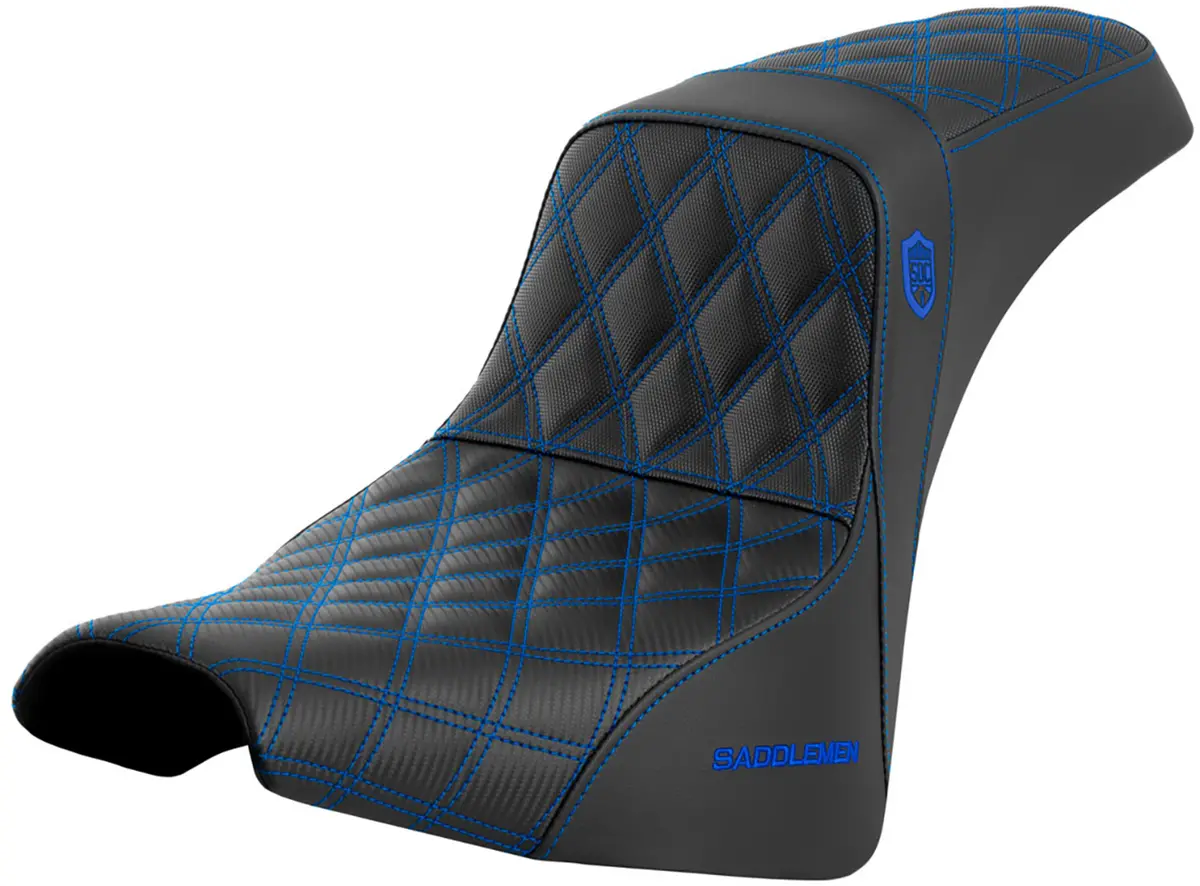 Saddlemen Pro Series Sdc Performance Seat - W/O Backrest - Blue Stitch - Fxbb/Fxst (Sc81830blu) Softail 18-23 1