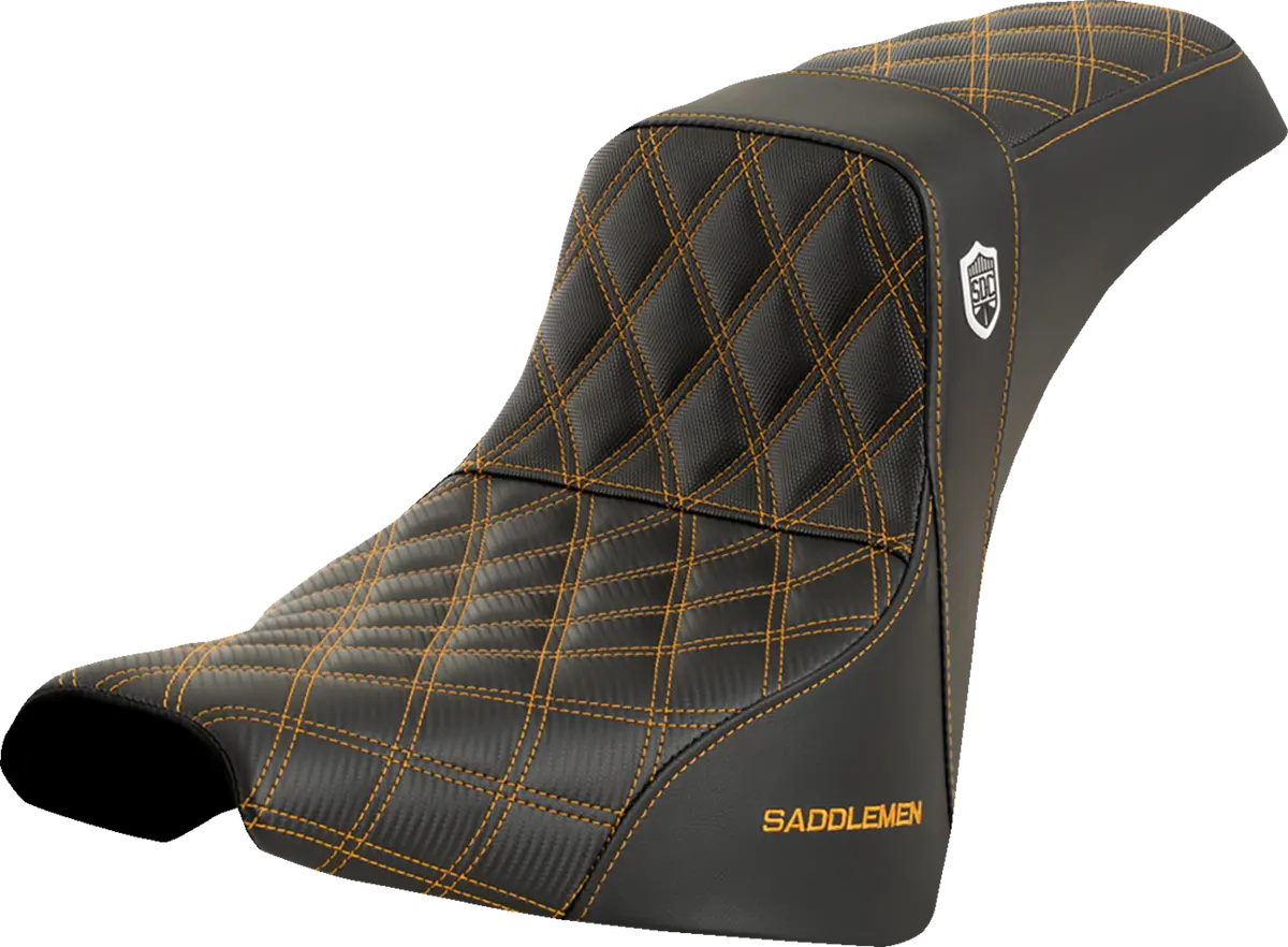 Saddlemen Pro Series Sdc Performance Seat - W/O Backrest - Gold Stitch - Fxbb/Fxst (Sc81830gol) Softail 18-23 1
