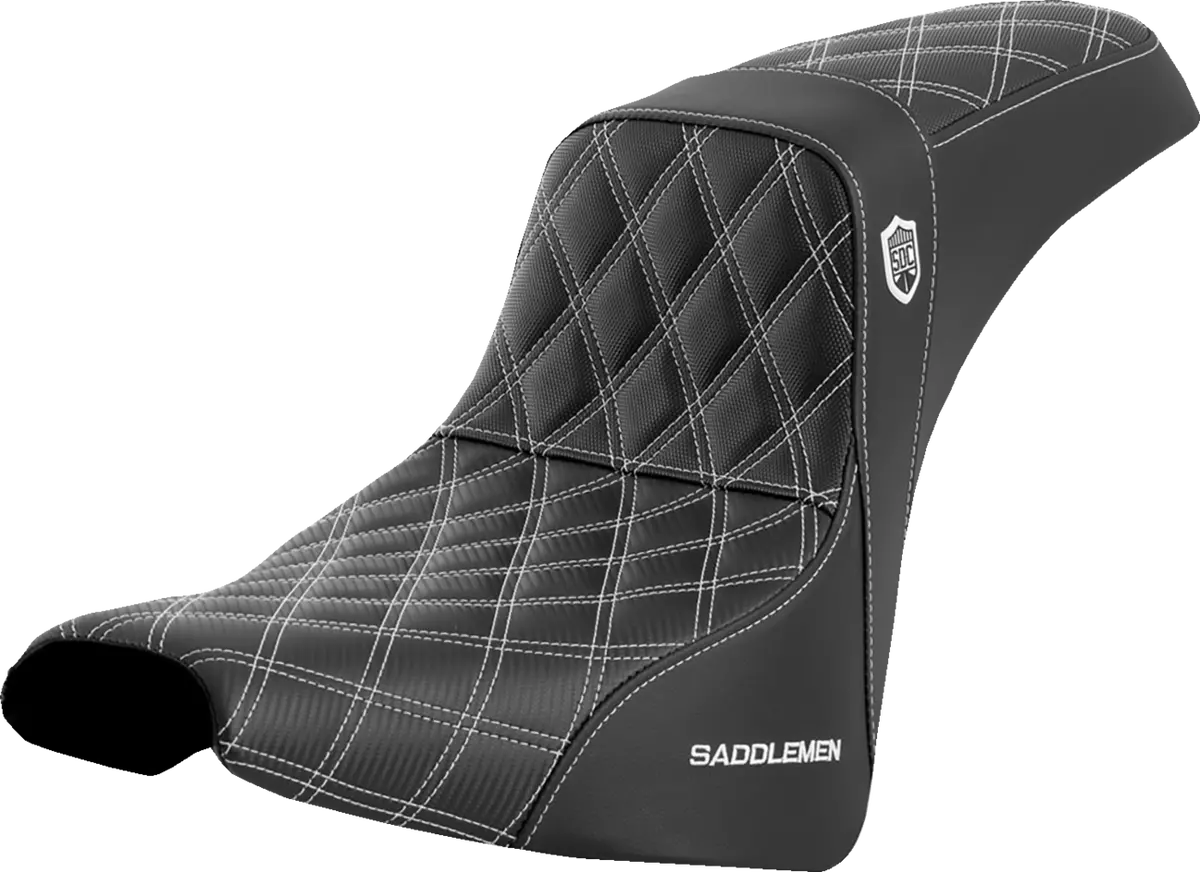 Saddlemen Pro Series Sdc Performance Seat - W/O Backrest - White Stitch - Fxbb/Fxst (Sc81830whi) Softail 18-23 1