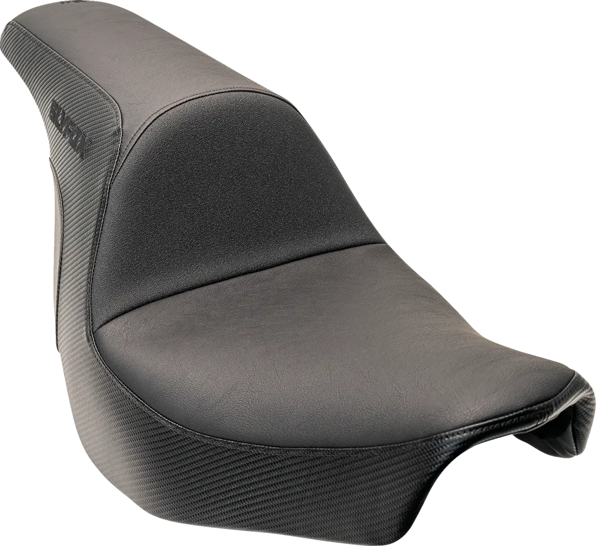 Slyfox Lowrider Drifter Seat - Black Logo - Smooth Vinyl - Carbon Fiber - Fxlr/Flsb '18-'24 0802-1589 1