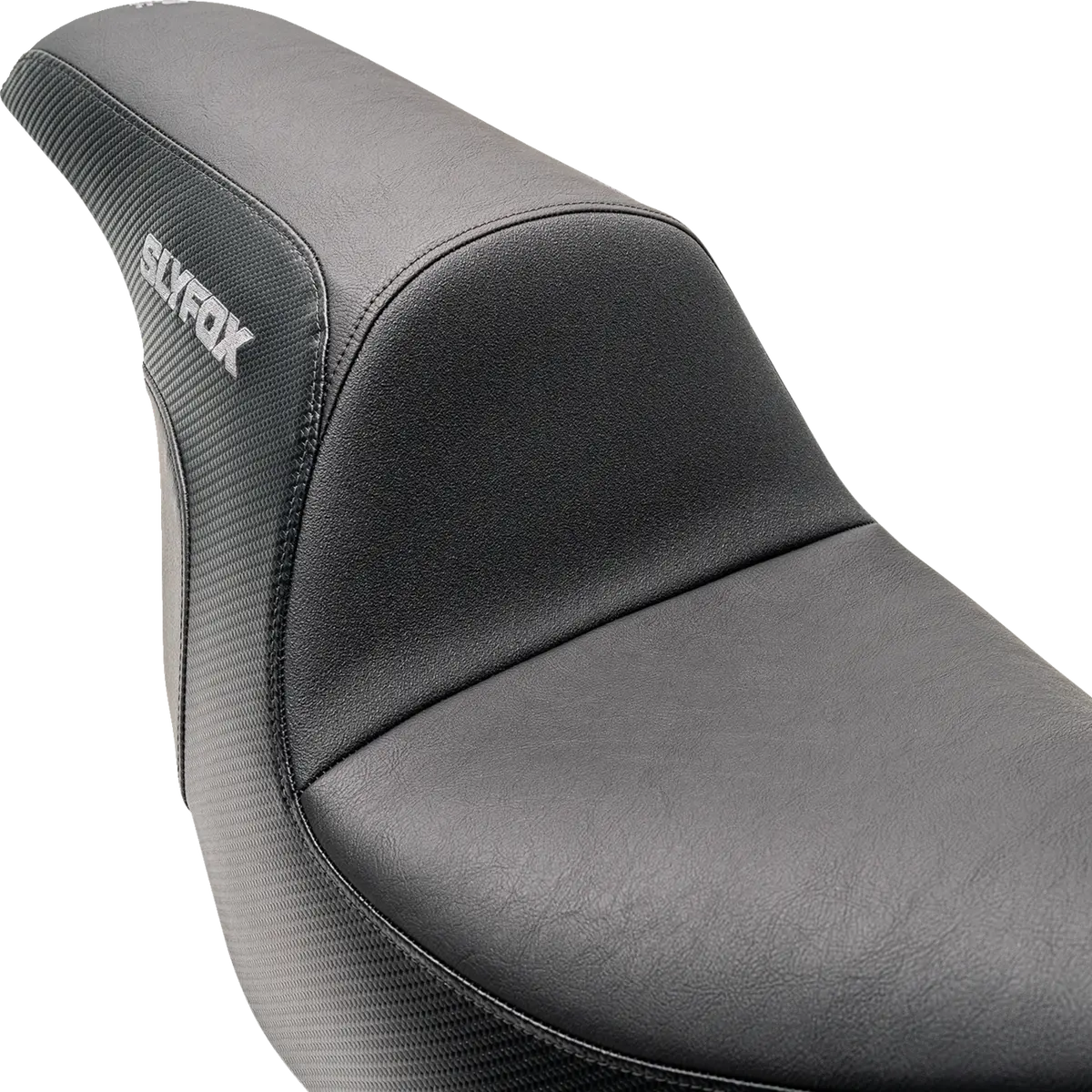 Slyfox Lowrider Drifter Seat - Gray Logo - Smooth Vinyl - Carbon Fiber - Fxlr/Flsb '18-'24 0802-1590 2