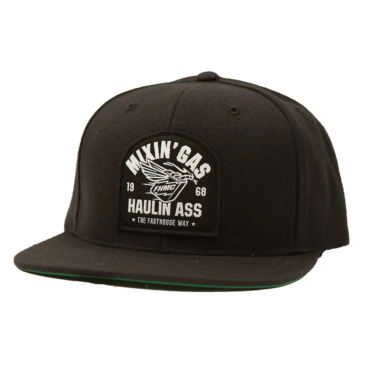 Fasthouse Mixin Gas Snapback Hat - Black 1