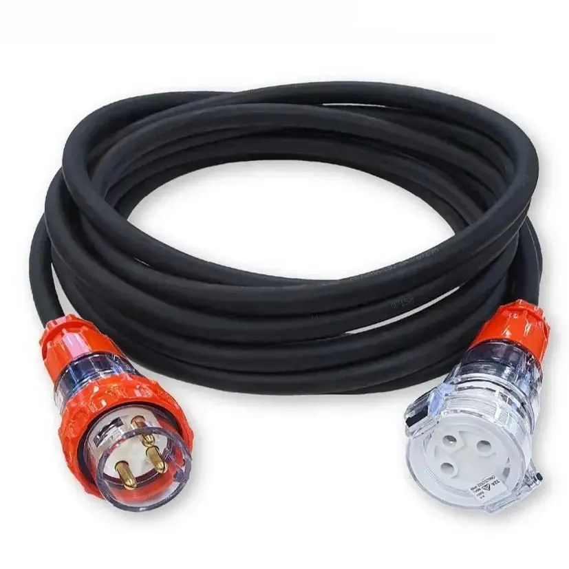 32A Single Phase Extension Lead – Heavy Duty 6Mm² Cable, Pdl Style 3-Pin Plug & Socket 1