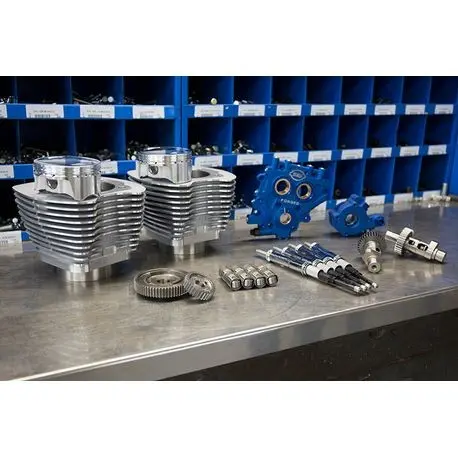 S&S Cycle - 110" Power Package For Hd® Twin Cam 96™, 103™ Models With 585 Easy Start® Gear Drive Cams - Silver 1