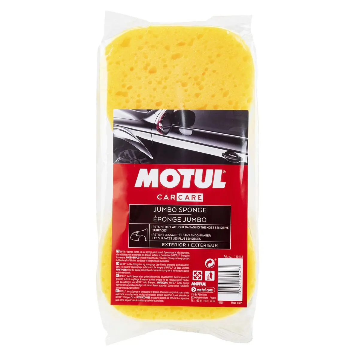 Esponja Motul Mtl110113 Amarelo Absorvente Carroçaria Não Riscam Nem Danificam As Superfícies 1
