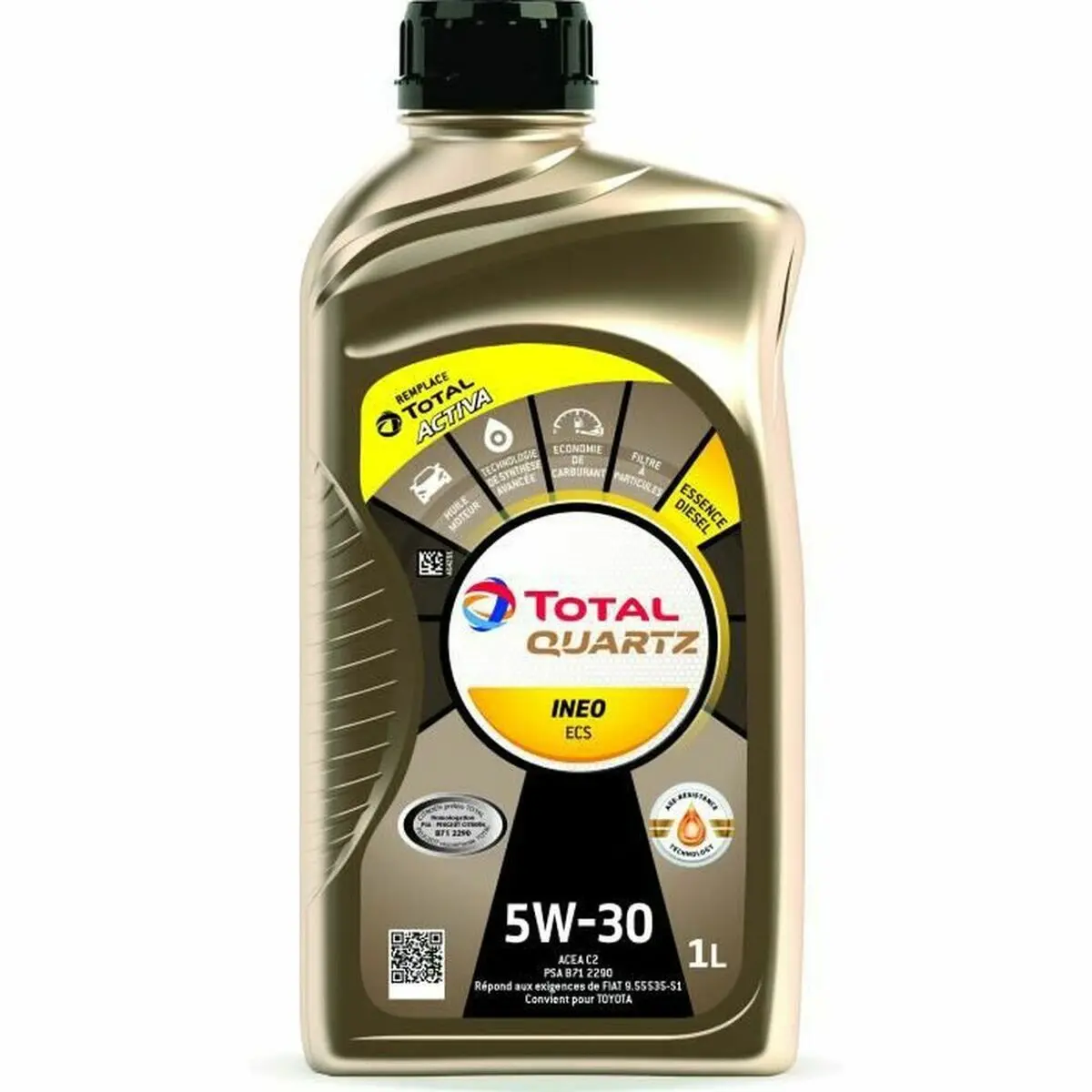 Óleo De Motor Para Automóveis Total Quartz Ineo Ecs 1 L 5W30 1