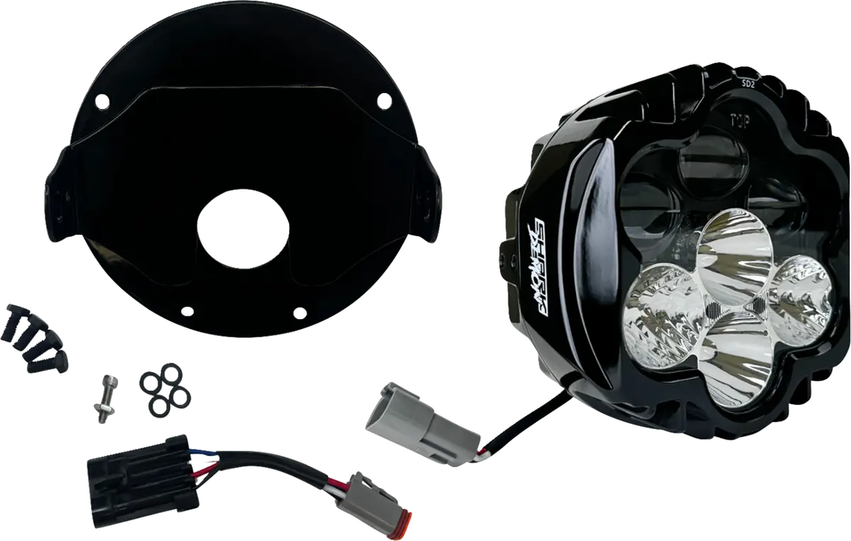 Custom Dynamics Shark Demon 2 Headlight - Low Rider St Sd2-Lrst-W 1