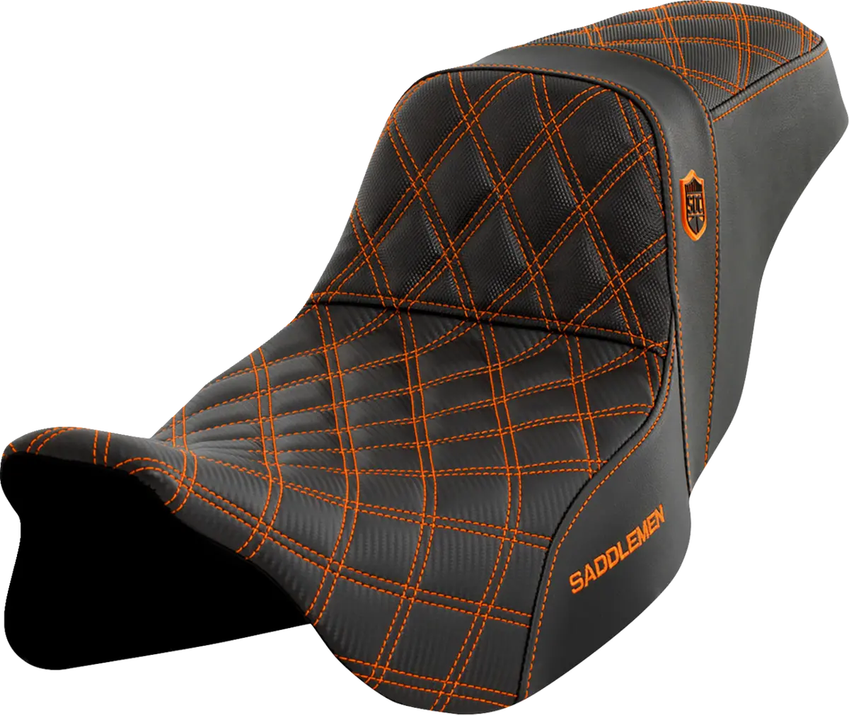 Saddlemen Pro Series Sdc Performance Seat - W/O Backrest - Orange Stitch - Flh/Flt (Sc80807ora) Touring 08-23, Cvo 14 1
