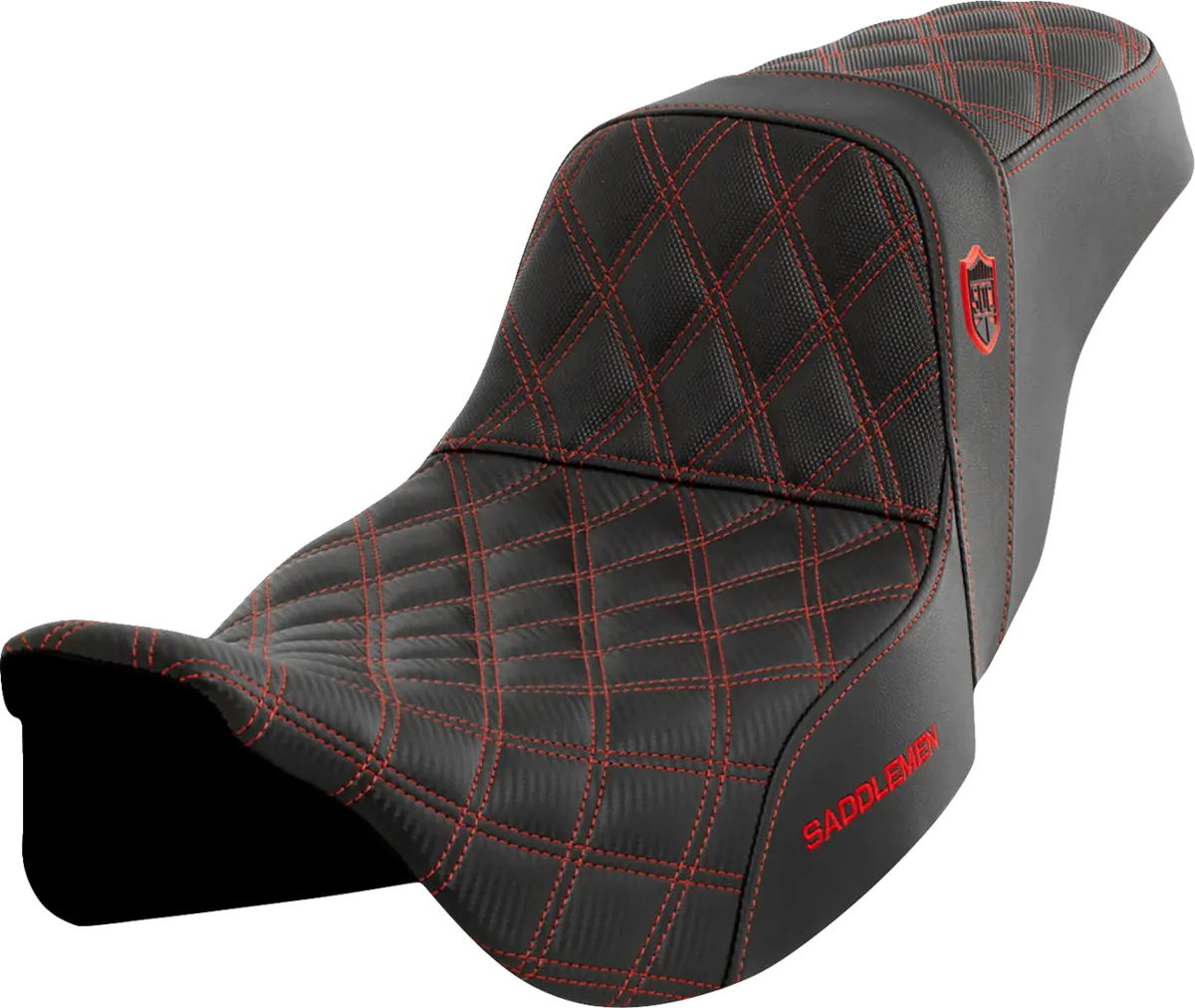 Saddlemen Pro Series Sdc Performance Seat - W/O Backrest - Red Stitch - Flh/Flt (Sc80807red) Touring 08-23, Cvo 14 1