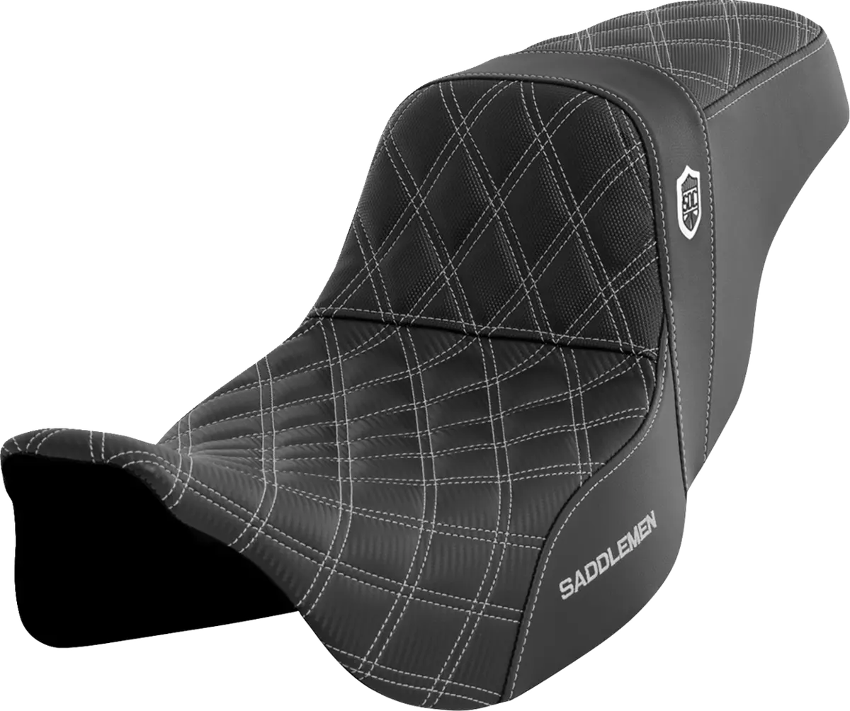 Saddlemen Pro Series Sdc Performance Seat - W/O Backrest - Silver Stitch - Flh/Flt (Sc80807sil) Touring 08-23, Cvo 14 1