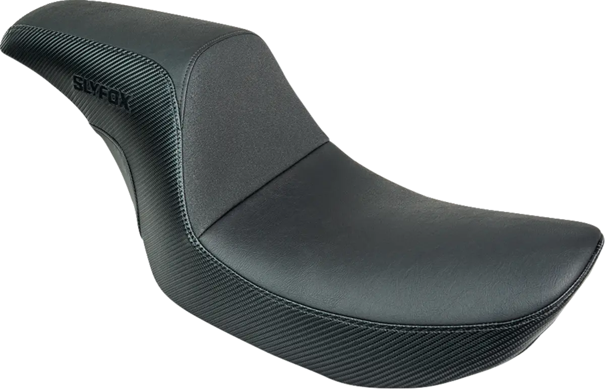 Slyfox Drifter Seat - Black Logo - Black Vinyl - Smooth - Fxr '82-'00 Slyfox4681a 1