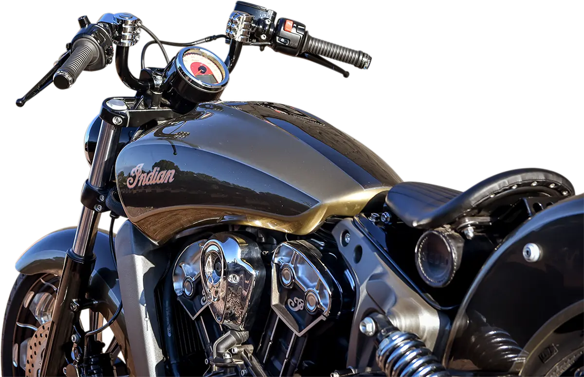 Klock Werks Klip Hanger Handlebar For Indian - 5" - Black/Chrome Kwh-04-0348 1