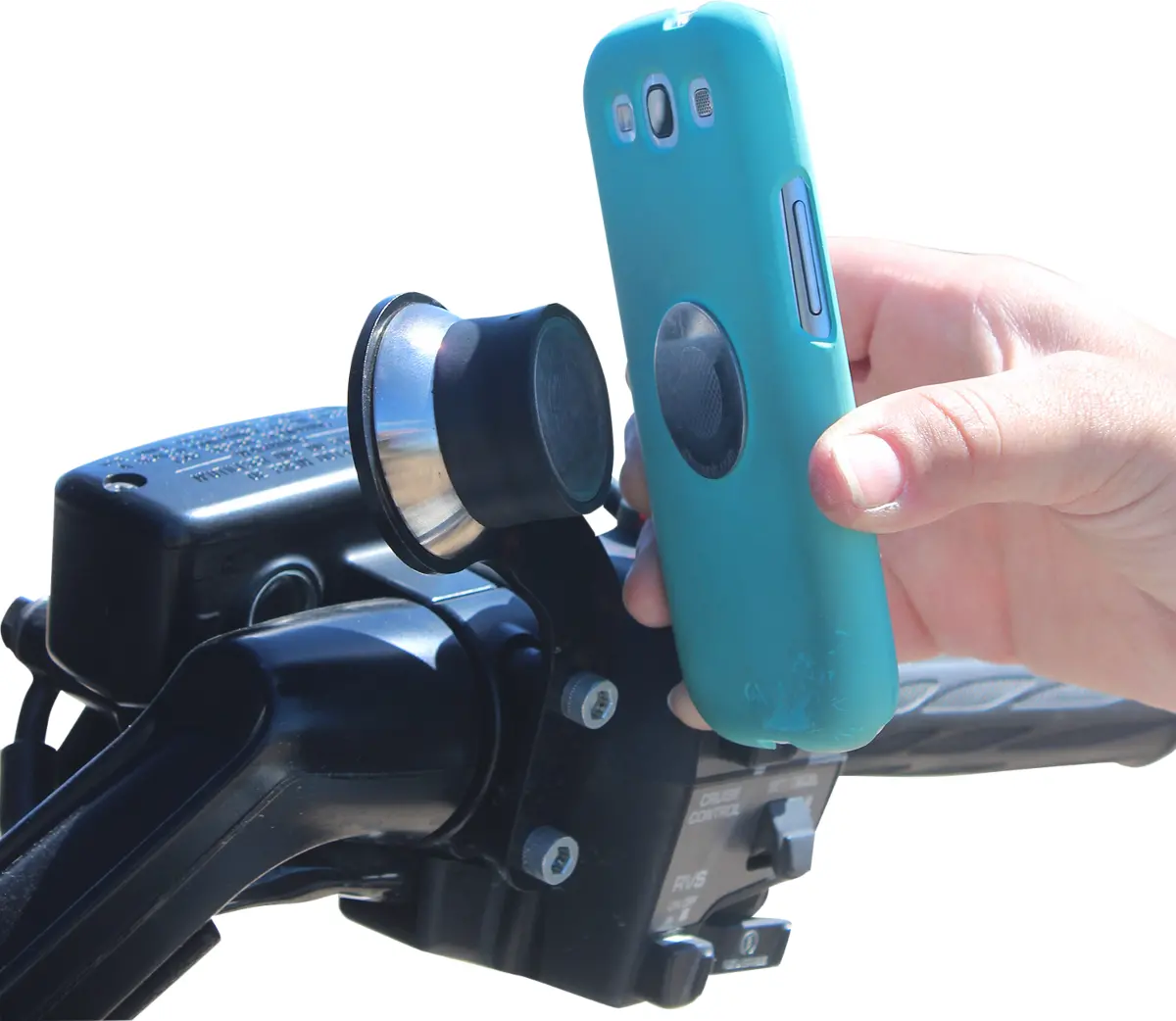 Klock Werks Iomounts* Device Mount - Handlebar Mount - Left - Gl1500 - Black Kwd-06-0388 1