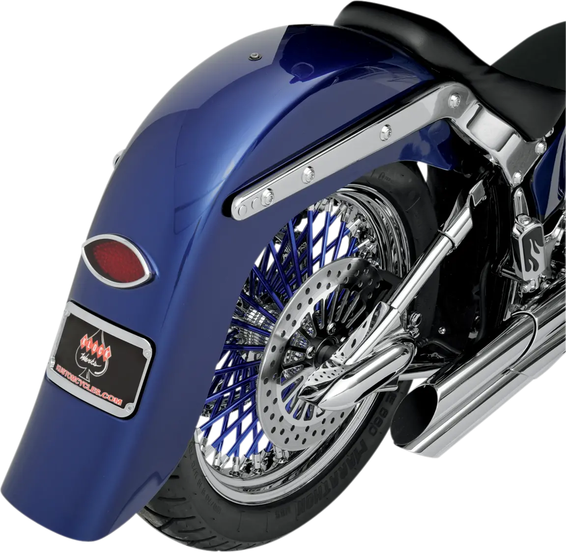Klock Werks Benchmark 4" Stretched Rear Fender - Smooth - Unfinished - For Custom Application Kwf-02-0401 1
