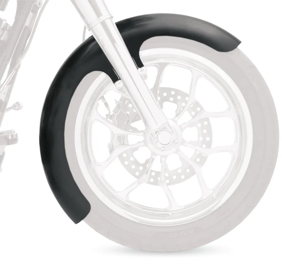 Klock Werks Wrapper Fender Kit - Front - Black - 21" Kwf-01-0105-2014 1