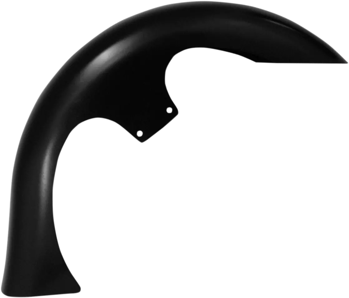 Klock Werks Slicer Front Fender Kit - For Raked Frames - Black - Steel - 26" Kwf-01-0251 1