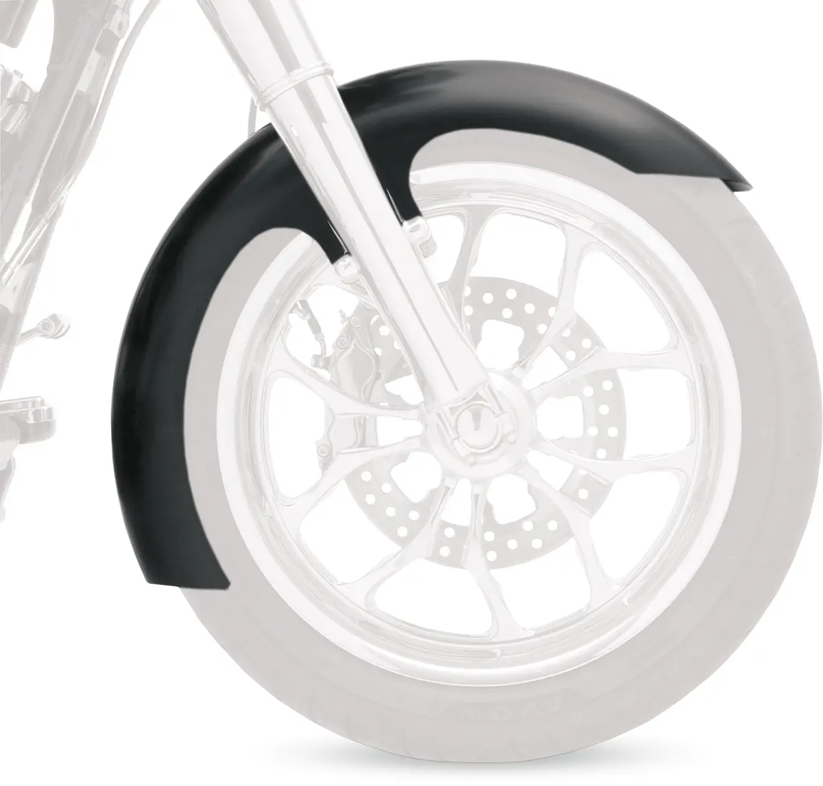 Klock Werks Slicer Fender Kit - W/ Chrome Blocks - Steel - 19" Kwf-03-0017 1