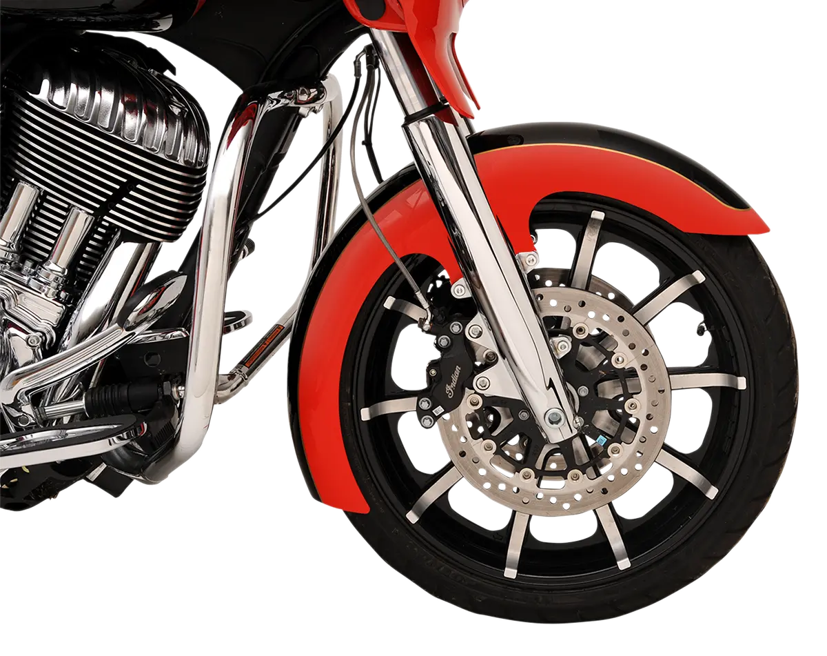 Klock Werks Slicer Front Fender - Black - Steel - 16"-19" Kwf-04-0460 1