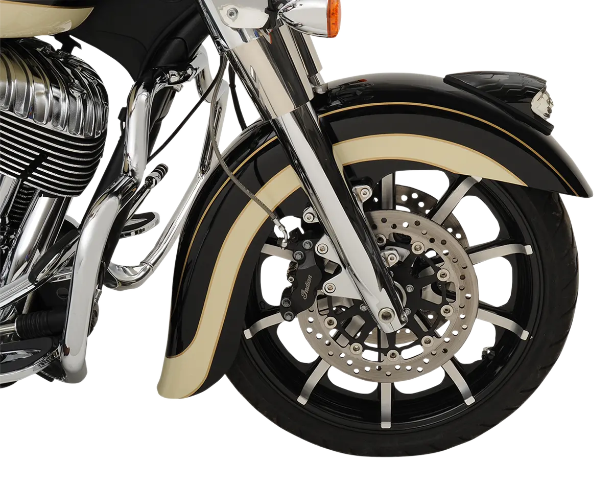 Klock Werks Front Fender - E-Coating Black - 16"-19" - Indian/Chief Kwf-04-0400 1