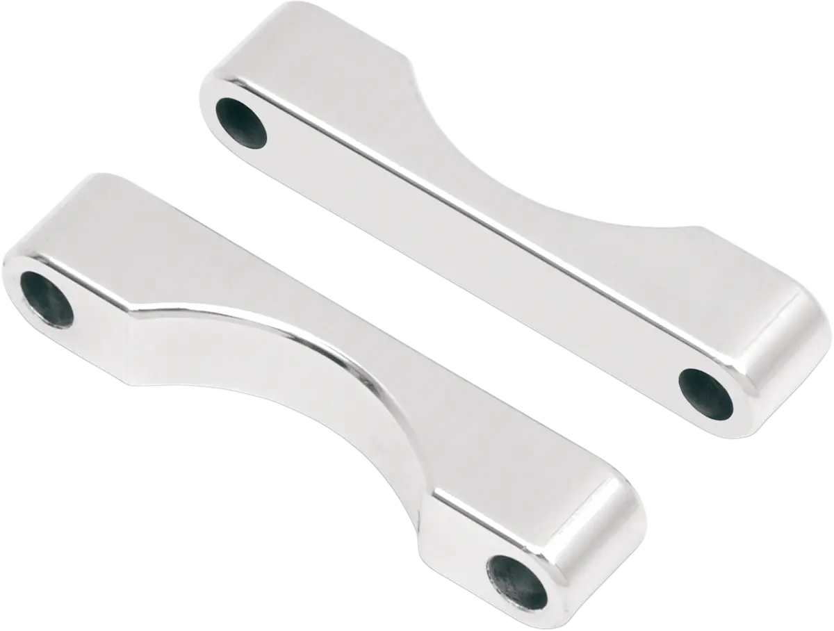 Klock Werks Wfb Benchmark Bagger Front Fender Blocks - For All 23"/26" Tire Hugger/Benchmark - Chrome Kwfs-01-0100-C 1