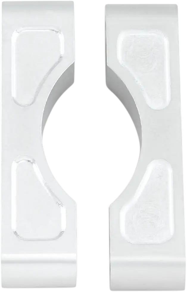 Klock Werks Hugger Front Fender Mounting Blocks - For 16"/17"/18"/19" Wheels - Satin Kwfs-01-0103 1